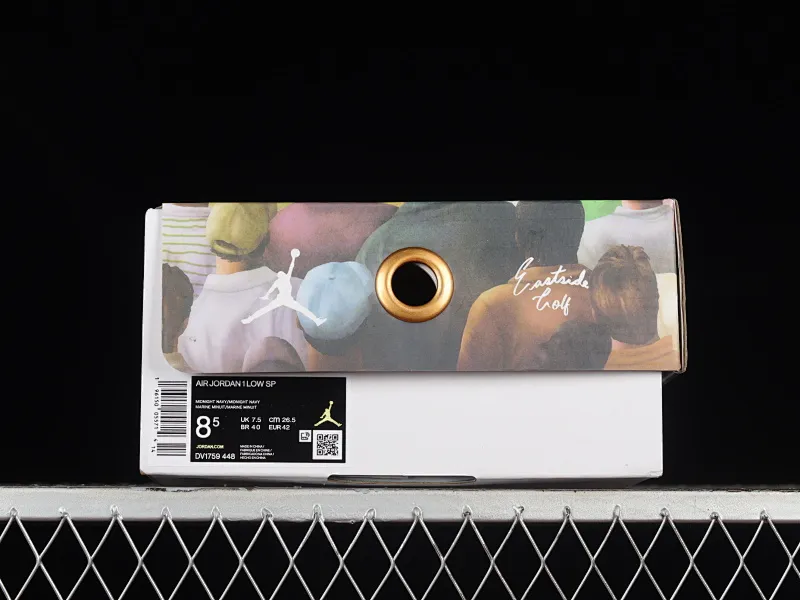 All categories Air Jordan Jordan series basketball shoes Air Jordan 1 Low G version pure original Eastside Golf x Air Jordan 1 Low AJ1 Joe 1 golf black blue low-top casual sneakers DV1759-448